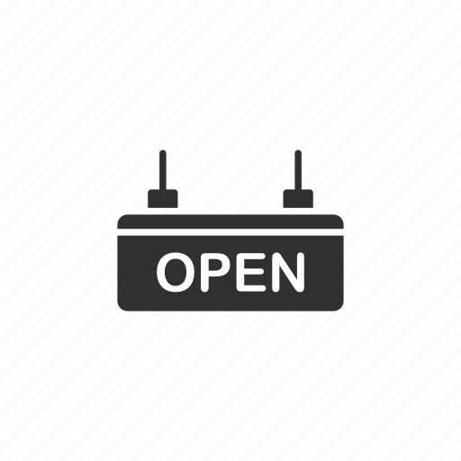 Open, open sign, shop, store icon - Download on Iconfinder