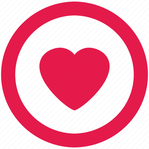 Circle, heart, like, love, round icon - Download on Iconfinder