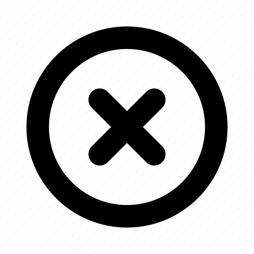 Circle, close, round, cancel, remove, trash, exit icon - Download on Iconfinder