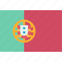 portugal, flag, national, country, emblem