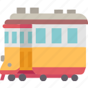 tramway, passenger, public, city, transportation