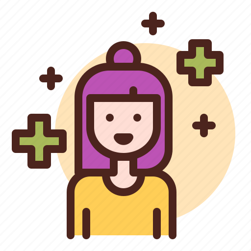 Woman, positive, mindset icon - Download on Iconfinder