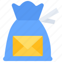 bag, letter, envelope, post, office, delivery, postal, service