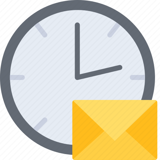 Time, clock, letter, envelope, post, office, delivery icon - Download on Iconfinder