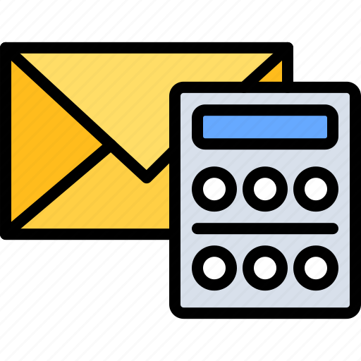 Envelope, letter, price, calculator, post, office, delivery icon - Download on Iconfinder