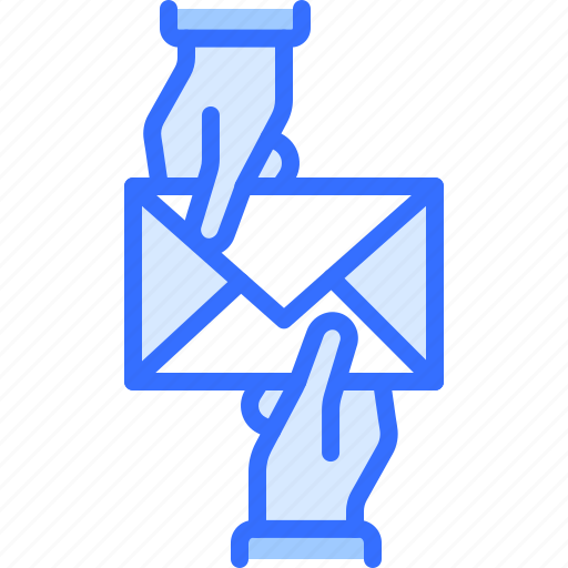 Hand, letter, envelope, postman, post, office, delivery icon - Download on Iconfinder