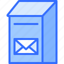 mailbox, letter, envelope, post, office, delivery, postal, service