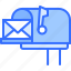 mailbox, postbox, letter, envelope, post, office, delivery, postal, service 