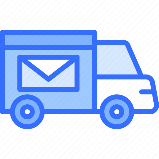Car, truck, postman, letter, envelope, post, office icon - Download on Iconfinder
