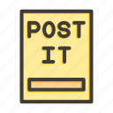 post it, paper, document, file, report