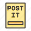 post it, paper, document, file, report 