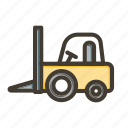 forklift, transport, vehicle, delivery, truck
