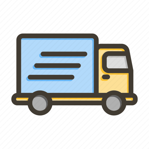 Cargo van, cargo truck, delivery van, automobile, vehicle icon - Download on Iconfinder