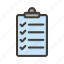 checklist, list, document, clipboard, task 
