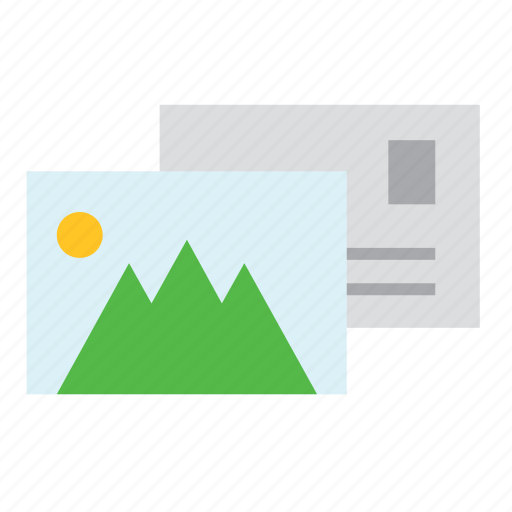 Letter, mail, office, picture, post, postcard, service icon - Download on Iconfinder