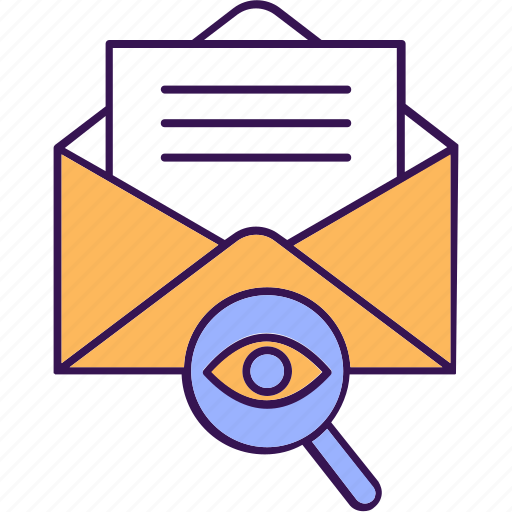 Mail monitoring, letter scanning, scan document, scan email, scan message icon - Download on Iconfinder