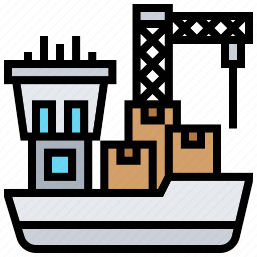 Cargo, export, logistics, ship, vessel icon - Download on Iconfinder