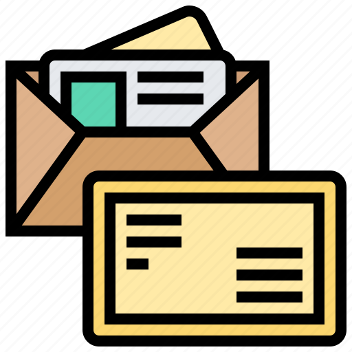 Address, envelope, letter, mail, postcard icon - Download on Iconfinder