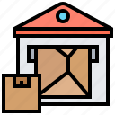 parcel, postal, postbox, send, service