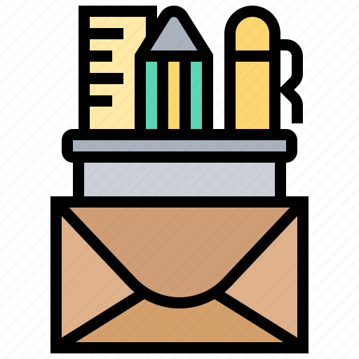 Envelope, letter, stationary, supplies, writing icon - Download on Iconfinder