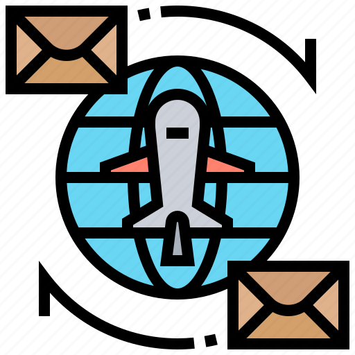 Airmail, express, international, shipment, worldwide icon - Download on Iconfinder