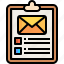 letter, document, files, checklist, clipboard 