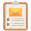 clipboard, letter, checklist, document, files 