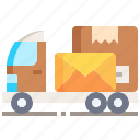 delivery, truck, automobile, box, transportation, shipping