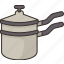 pot, boiler, double, steam, source 