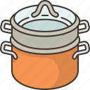 pot, steamer, boil, hot, cooking