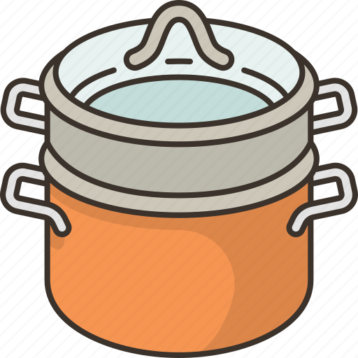 Pot, steamer, boil, hot, cooking icon - Download on Iconfinder
