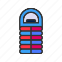 sleeping bag, camping, bag, sleeping, camp, adventure, travel, outdoor