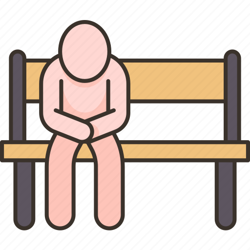 Bench, homeless, miserable, park, outdoors icon - Download on Iconfinder