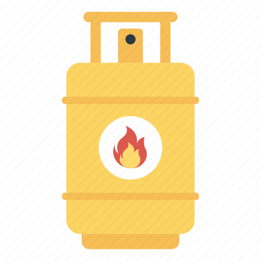 Cylinder, fire, flame, gas icon - Download on Iconfinder