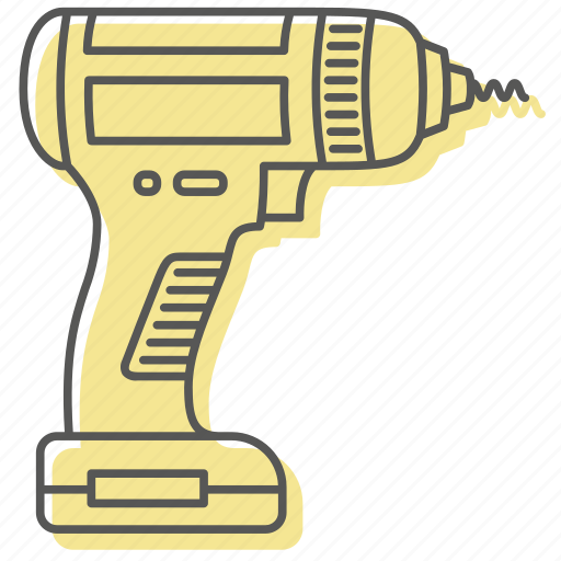 Diy, drill, drilling, electric, hardware, power, tools icon - Download on Iconfinder