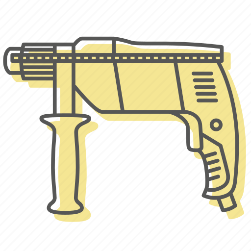 Diy, drill, hammer, hammerdrill, power, tools, work icon - Download on Iconfinder