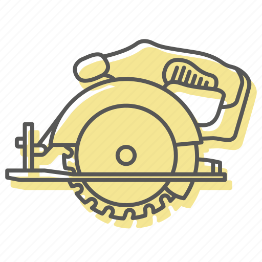 Circular, cut, diy, handyman, power, saw, tools icon - Download on Iconfinder