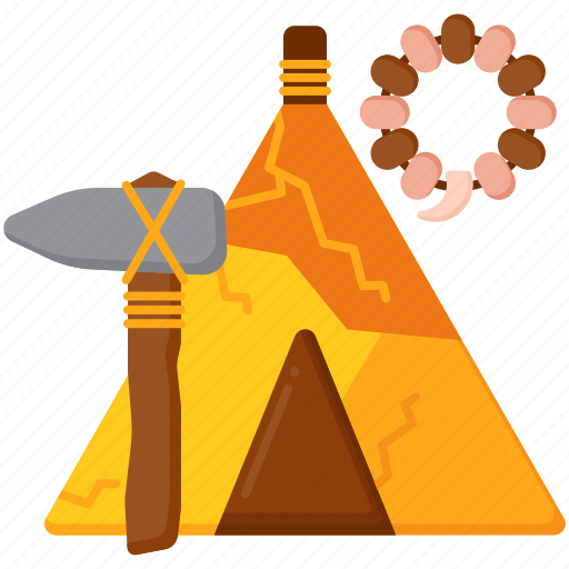 Civilization, tent, hammer, prehistory icon - Download on Iconfinder