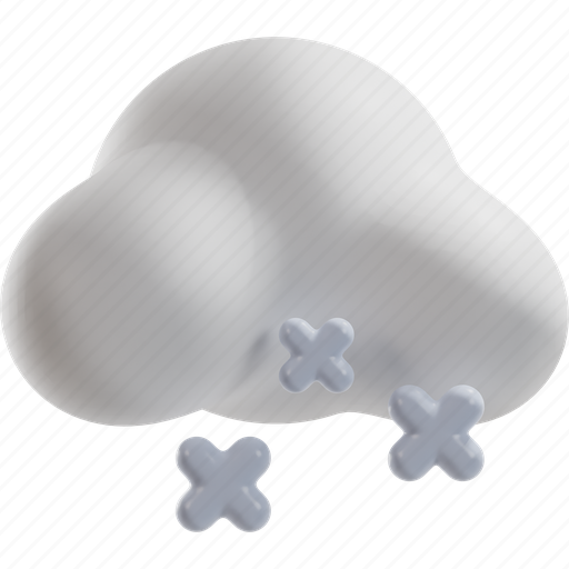 Snow, cloud, weather 3D illustration - Download on Iconfinder