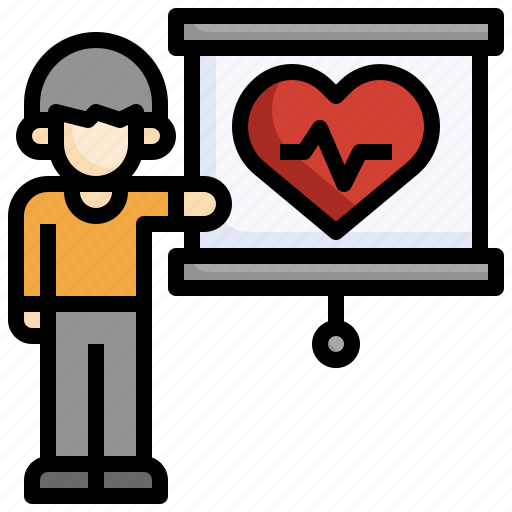 Heart, rate, presentation, medical, healthcare, people icon - Download on Iconfinder