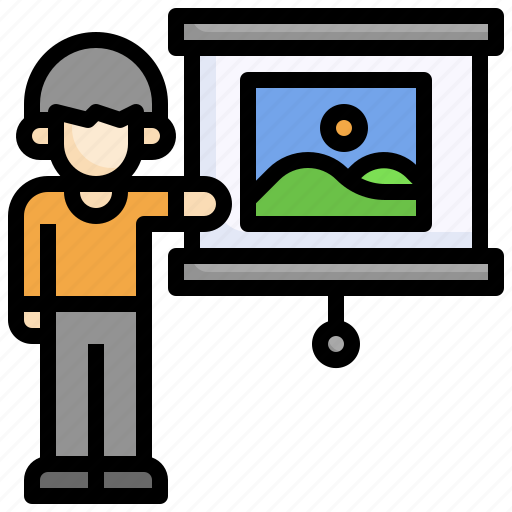 Picture, photograph, image, presentation, conference icon - Download on Iconfinder