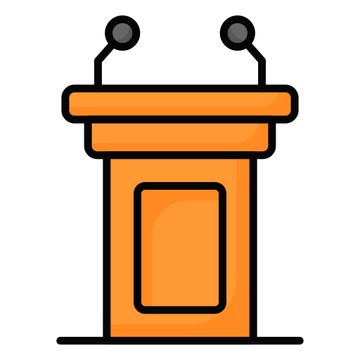 Lectern, dais, rostrum, tribune, pulpit, mic, interior icon - Download on Iconfinder