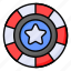 star, badge, patriotic, sticker, democracy, patriotism, politics 