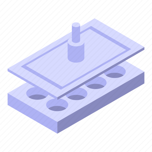 Milling, press, machine, isometric icon - Download on Iconfinder