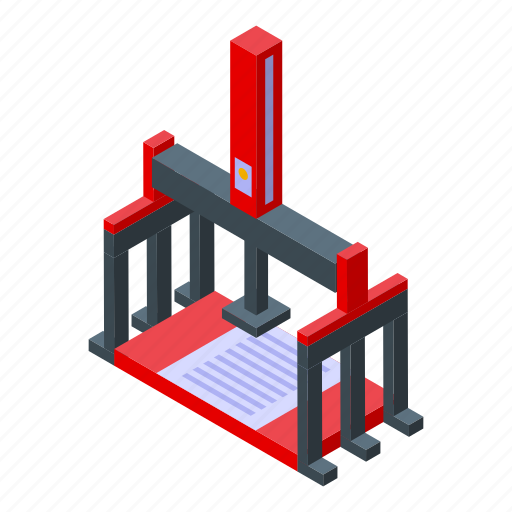 Press, machine, technology, isometric icon - Download on Iconfinder