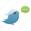 bird, social media, twitter, communication, media, social, tweet 