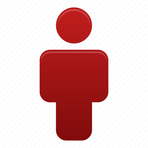 Client, human, red, user, account, person, profile icon - Download on Iconfinder