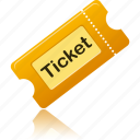 ticket, cinema, film, movie, multimedia