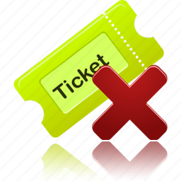 Delete Remove Ticket Icon