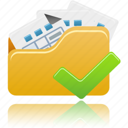 Folder, open, check, accept, open folder, document, documents icon - Download on Iconfinder